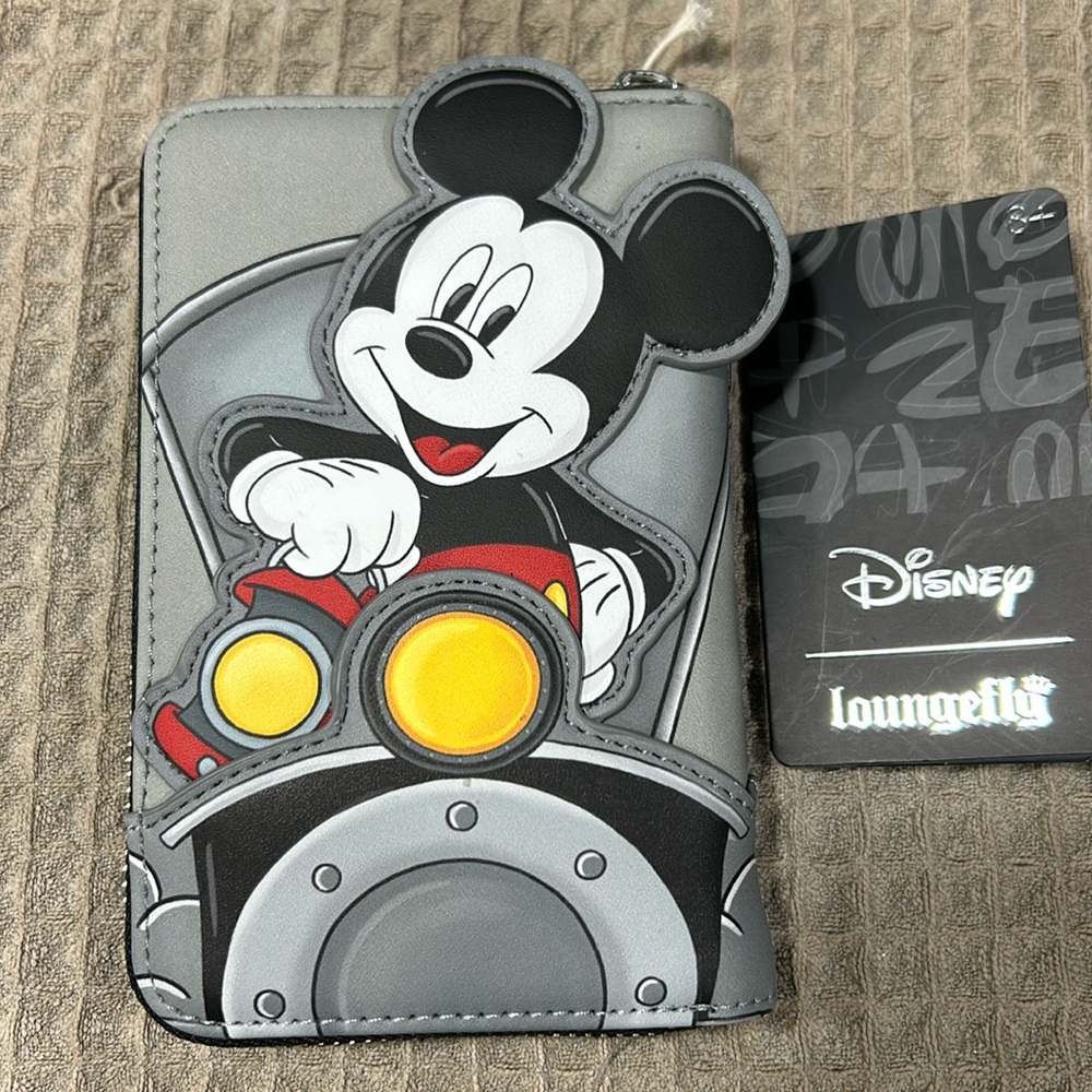 NWT Disney Loungefly Mickey Mouse Train Conductor Wallet